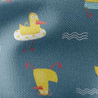 Playing Swimming Duck Waterproof Canvas
