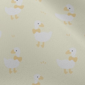 White Duck With Bow Chiffon