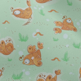 Chicken Chasing Earthworm Chiffon
