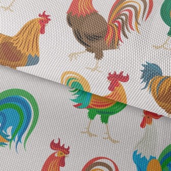 Elegant Bright Cock Waterproof Oxford