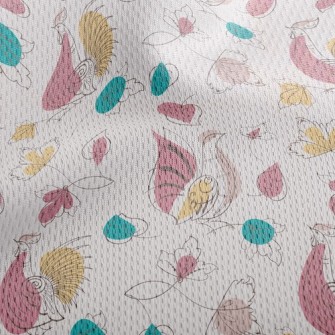 Silhouette Style Turtle Dove Athletic Mesh Flat Back