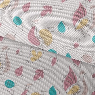 Silhouette Style Turtle Dove Waterproof Oxford