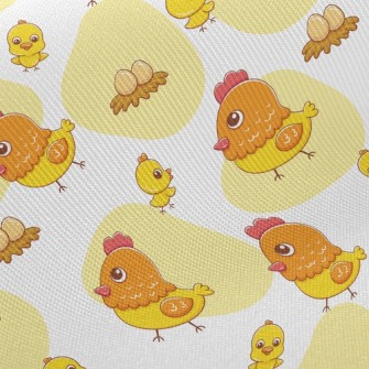 Hen With Chicks Twill