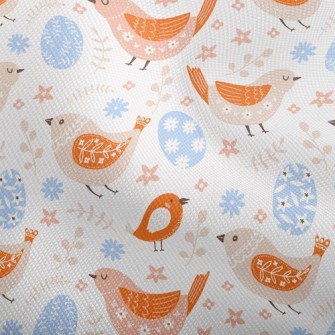 Easter Eggs And Patterned Bird Dobby