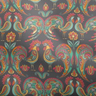 Rooster And Pattern Dobby