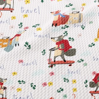 Fox Travels Birdseye Piqué