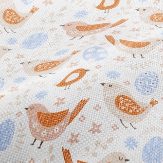 Easter Eggs And Patterned Bird Performance Linen