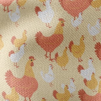 Rooster Family Waterproof Canvas