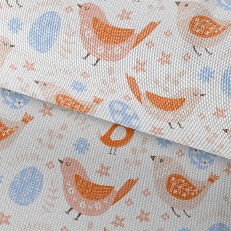 Easter Eggs And Patterned Bird Waterproof Oxford