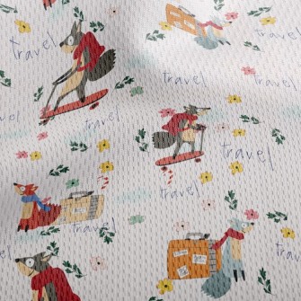 Fox Travels Athletic Mesh Flat Back