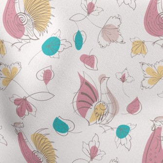 Silhouette Style Turtle Dove Stretch Ponte