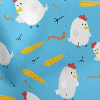 Rooster Eats Corn Stretch Ponte