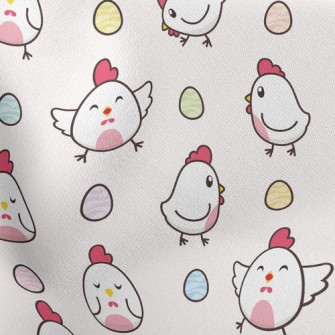 Lively Rooster And Eggs Stretch Ponte