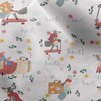 Fox Travels Micro Fleece