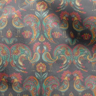 Rooster And Pattern Micro Fleece