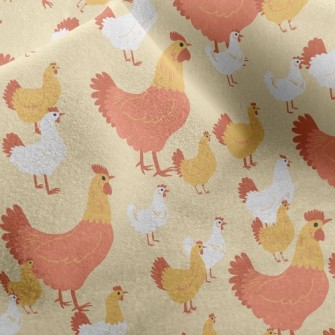 Rooster Family Micro Fleece