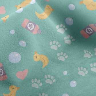 Pet Grooming Bubble Bath Micro Fleece