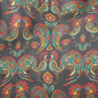 Rooster And Pattern Minky