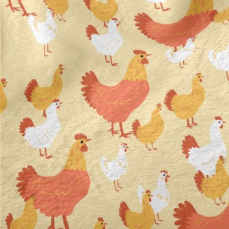 Rooster Family Minky