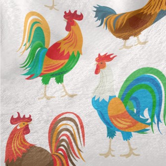 Elegant Bright Cock Minky