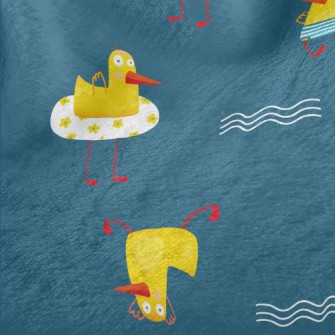 Playing Swimming Duck Minky