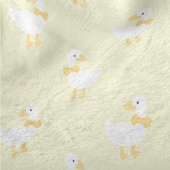 White Duck With Bow Minky