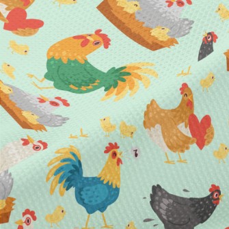 Rooster Hen Chick Piqué