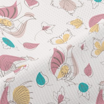 Silhouette Style Turtle Dove Piqué