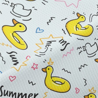 Duck Swimming Ring Piqué