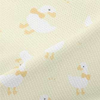 White Duck With Bow Piqué