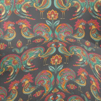 Rooster And Pattern Lightweight Performance Linen
