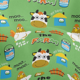 Chicken And Cow Barn Farm Lightweight Performance Linen