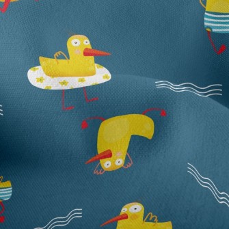 Playing Swimming Duck Lightweight Performance Linen