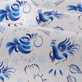 Blue Bird And Rose Modern Jersey