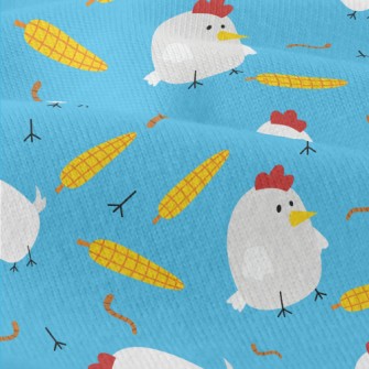 Rooster Eats Corn Modern Jersey