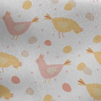 Hens Lay Eggs Jersey Backed Fleece