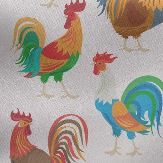 Elegant Bright Cock Jersey Backed Fleece