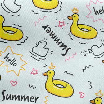 Duck Swimming Ring Jersey Backed Fleece