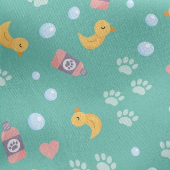 Pet Grooming Bubble Bath Jersey Backed Fleece