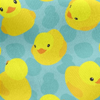 Yellow Duck Jersey Backed Fleece
