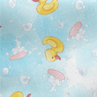 Bubble Duck Toy Jersey Backed Fleece