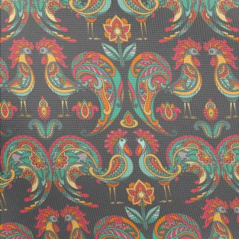 Rooster And Pattern Pongee