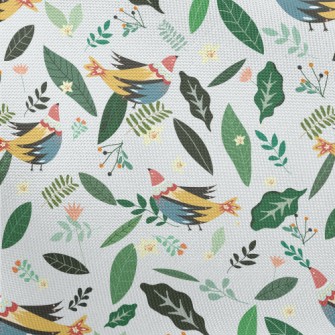 Beautiful Elegant Bird Pongee