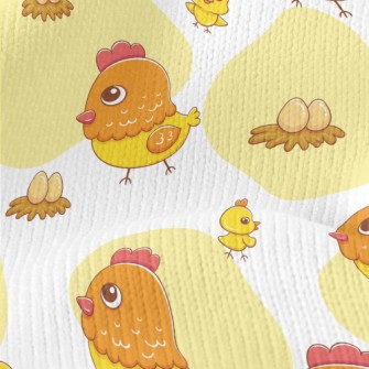 Hen With Chicks Stretch Jersey