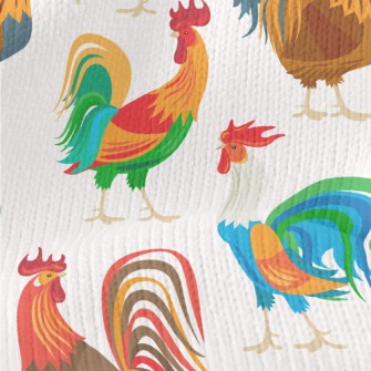 Elegant Bright Cock Stretch Jersey