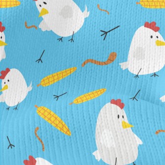 Rooster Eats Corn Stretch Jersey
