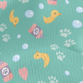 Pet Grooming Bubble Bath Stretch Jersey