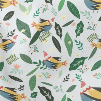 Beautiful Elegant Bird Lightweight Cotton Poplin