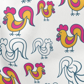 Rooster Best Friend Lightweight Cotton Poplin