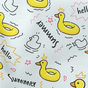 Duck Swimming Ring Lightweight Cotton Poplin